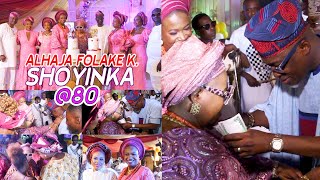 Alhaja Folake K. Shoyinka Marks Her 80th Birthday In a Grand Style With Dr. Ayuba In Abeokuta.