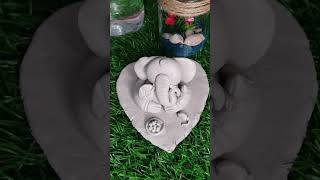 ||cute ganesha||clay art||#diy #karabi #trending #ganeshchaturthi #gonesh #art #clay #art