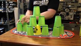 Cup Stacking - 6.091 Average of 10 Cycle (ONE TAKE)