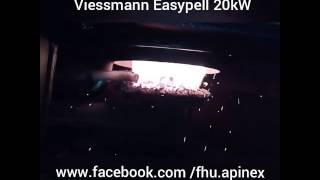 Kocioł peletowy Viessmann EASYPELL 20kW - praca palnika