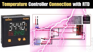 Temperature Controller Connection with RTD । Temperature Controller Install Diagram