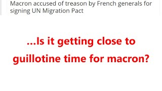 …Is it getting close to guillotine time for macron?