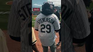 Tyrique Stevenson Throws First Pitch For White Sox