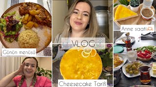 PORTAKALLI CHEESECAKE  TARİFİ🍊🍰 | GÜNÜN MENÜSÜ | SEÇİM GÜNÜ🗳️ #cheesecaketarifi #vlog #günlükvlog