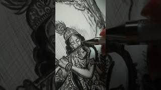 🌺Lord Krishna🌺 Drawing using charcoal pencil #drawing #krishna #ytshorts #shorts #shortsvideo #art