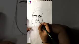 How to  draw Easy girl portrait sketch | #365dayschallenge Day290 #dailysketch #dailyshorts