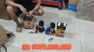 Không có điện nên mua máy bơm chìm điện 12V ắc quy tiện lợi - 0587.988.989