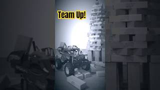 Giant Jenga Demolition Race #slowmo #collapse #jengafun #jenga #jengablocks #monsterjam