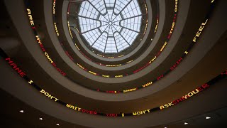 "Jenny Holzer: Light Line" at the Guggenheim