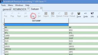 Tutorial Software Akuntansi Seventhsoft  - Master Satuan