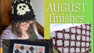 Finished Quilts, Knits, and Stitches! Monthly wrap up!