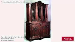 French Antique Breakfront Regence Cabinets and Case-pieces