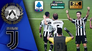 Udinese vs Juventus - Locatelli debut match | PES 2021 Realistic Mod Gameplay