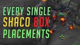 All Shaco Box Placements for Shaco Jungle - Season 7