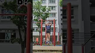 which muscle-up do you think is cleaner? A or B? #muscleup #chinup #shorts #challenge #clean #gym