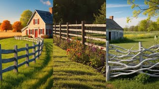 Charming & Cozy Rustic Fence Ideas for Farmhouses 🏡🌾