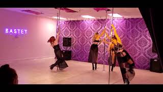 Saturday Pole Show - Sirens "Down" Simone and Trella - Pole Doubles - Bastet Halloween 2023