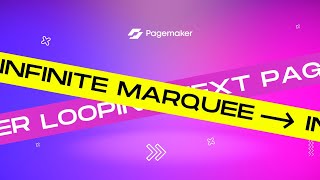 Pagemaker Infinite Text Marquee Effect