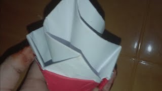 How To Make A Paper Icecream Cone. Video #230