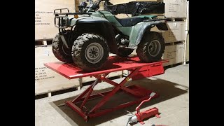 Mattis Quad Bike Bench Lift. Motorbike Lift. Ride on Mower Work Bench Hydraulic lift