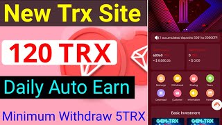 New Best Trusted Trx Mining Site Today | Troncoin Mining Website 2024 | Online income site Today