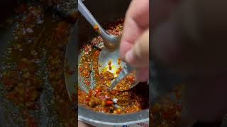 Red chili paste with pork bits #chilipaste #redhot #chili