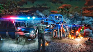 Police Roleplay in MadOut 2 ( GTA V Mobile ) 😂 I got Lag but survived #gta5 #madout2 #rp #rpg