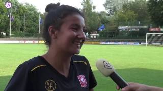 Heerlijke goal Sabrine Ellouzi: "Ging er fantastisch in"