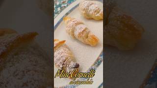 Mini Cornetti al Cioccolato 🥐🍫 #duegiridolio #food #sweet #recipe #receta #рецепт #pastasfoglia