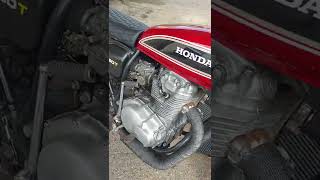 Honda CB360 idling after start-up.