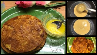 Liquid dough sweet / Sweets for Ugadi / liquid dough Puran poli / Instant Holige / pancake [2021]