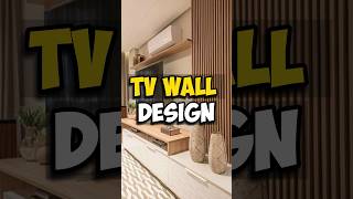 MODERN TV Wall Design, Less is often More #interiordesign