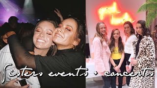 EVENTS W/ MY SISTERS + RUNNING TOUCH CONCERT // vlog