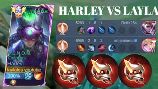 HARLEY VS LAYLA❗BUILD ONE SHOT ENEMY DELETE! CRAZY DAMAGE | build top 1 global Harley