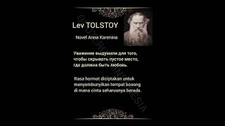 Lev Tolstoy | Life changing Quote | Indonesian-Russian-English #quoterusiaindonesia  #quotes