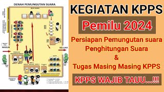 Tugas masing² KPPS 1-7 dalam pemungutan suara & Penghitungan Suara Pemilu 2024