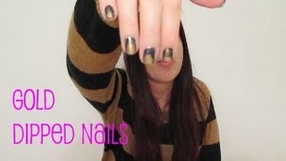 EASY & QUICK Gold Dipped Nails