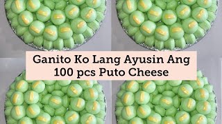 100 pcs Puto Cheese in Pandan Flavor!/Ganito ko siya Ayusin sa Bilao/Kakanin/Negosyo Idea