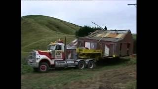 Moving the Wilton wool shed to Masterton, 2003