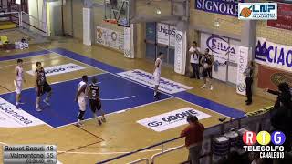 24-11-2019 in diretta Basket Scauri -Valmontone Campionato serie B su Telegolfo