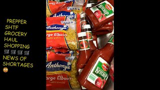 PREPPER SHTF GROCERY HAUL🛒ARE SHORTAGES HERE 😲#GROCERYCHATS #ITSGROCERYSHOPPINGTIME #PREPPERMODE