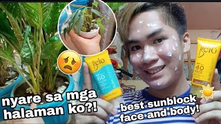 BEST SUNBLOCK FOR FACE AND BODY!✨ + ANONG NANGYARI SA HALAMAN KO?!😱