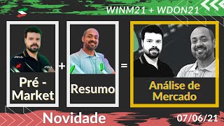 Day Trade - Análise - Resumo do Mini índice e Mini Dólar - WINM21 e WDON21 - Fechamento de mercado.