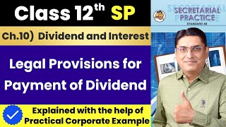 Legal Provision for Payment of Dividend