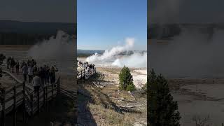 Fountain and Morning Geysers in Yellowstone Oct 2024