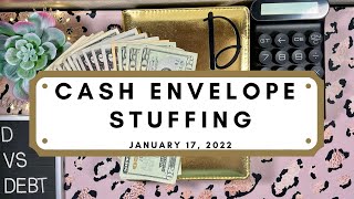 Money Monday: stuffing my cash envelopes for the week of January 17, 2022