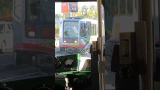 Riding #Muni #PCC #trolley #1006 along the #Embarcadero on the F #streetcar line in #SanFrancisco