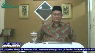 Persiapan Ramadhan bersama ust. DR Risdiyanto