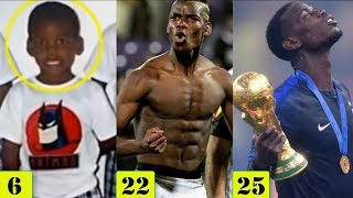 Paul Pogba Transformation From 1 To 25 Years Old (Face, Body & Hair Style) 2018 [HD]