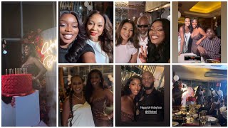 Bisola, Lilian Afegbai, other notable nollywood  stars at Chef  Hilda Baci 's 29th birthday party.